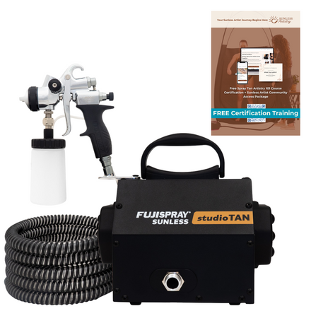 Fuji Spray Sunless 6100 studioTAN HVLP Spray Tan System with Bottom Feed T-PRO Spray Gun