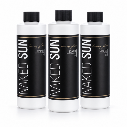 Naked Sun Honey Glow Spray Tanning Solution Trio