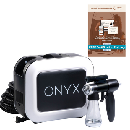 Onyx Spray Tan Machine with Professional Tanning Gun with Light Kit