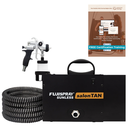 Fuji 6150 salonTAN PLATINUM Ultra Quiet Tanning Machine with T-PRO Bottom Feed Applicator