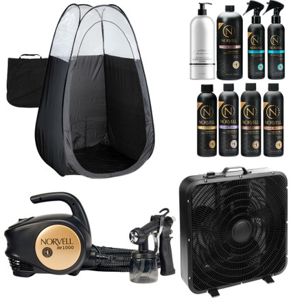 Norvell Z3000 Spray Tan Machine and Pro Tanning Solution Kit