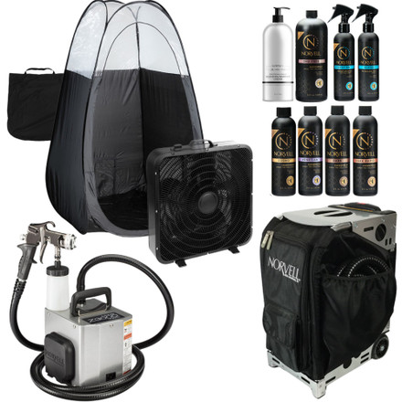 Norvell Z3000 Spray Tan Machine and Pro Tanning Solution Kit with