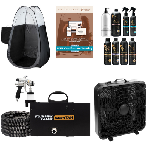 Fuji 2150 Ultra Quiet Tan Machine with TAN7350 Spray Gun, Norvell