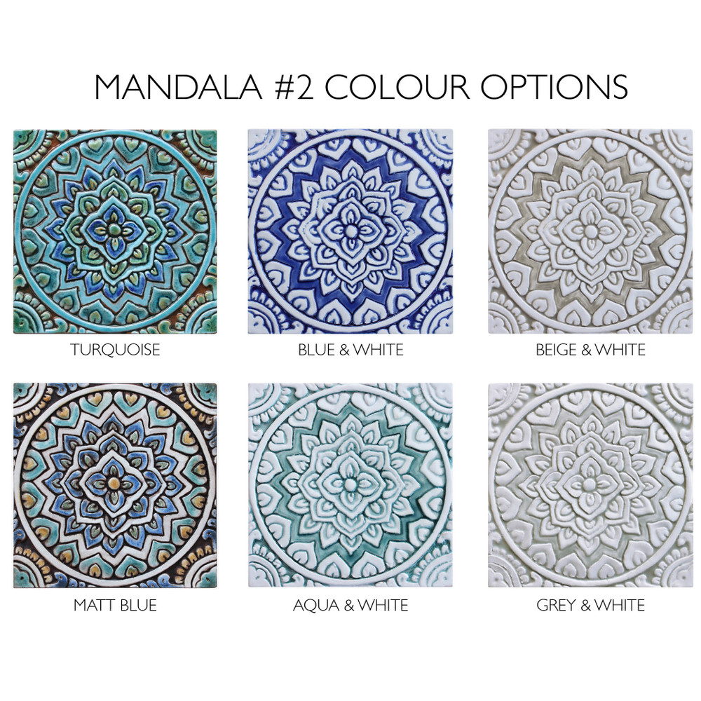 These handmade tiles make wonderful wall decor or outdoor wall art.  Decorative tile handmade in Spain.