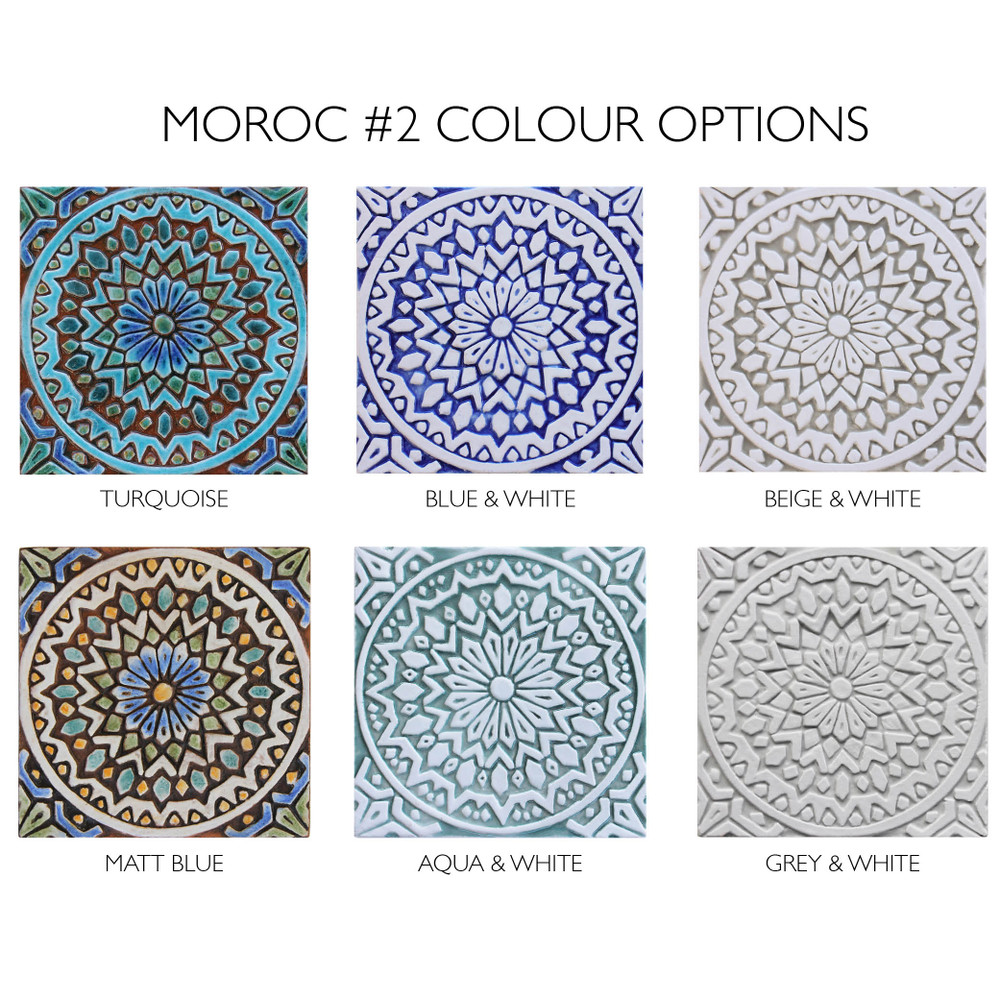 These handmade tiles make wonderful wall decor or outdoor wall art.  Decorative tile handmade in Spain.