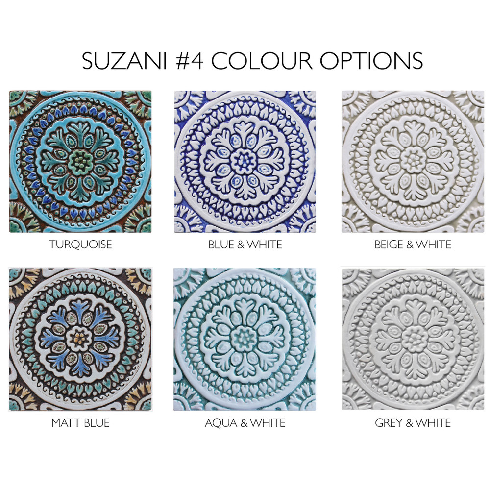 These handmade tiles make wonderful wall decor or outdoor wall art.  Decorative tile handmade in Spain.