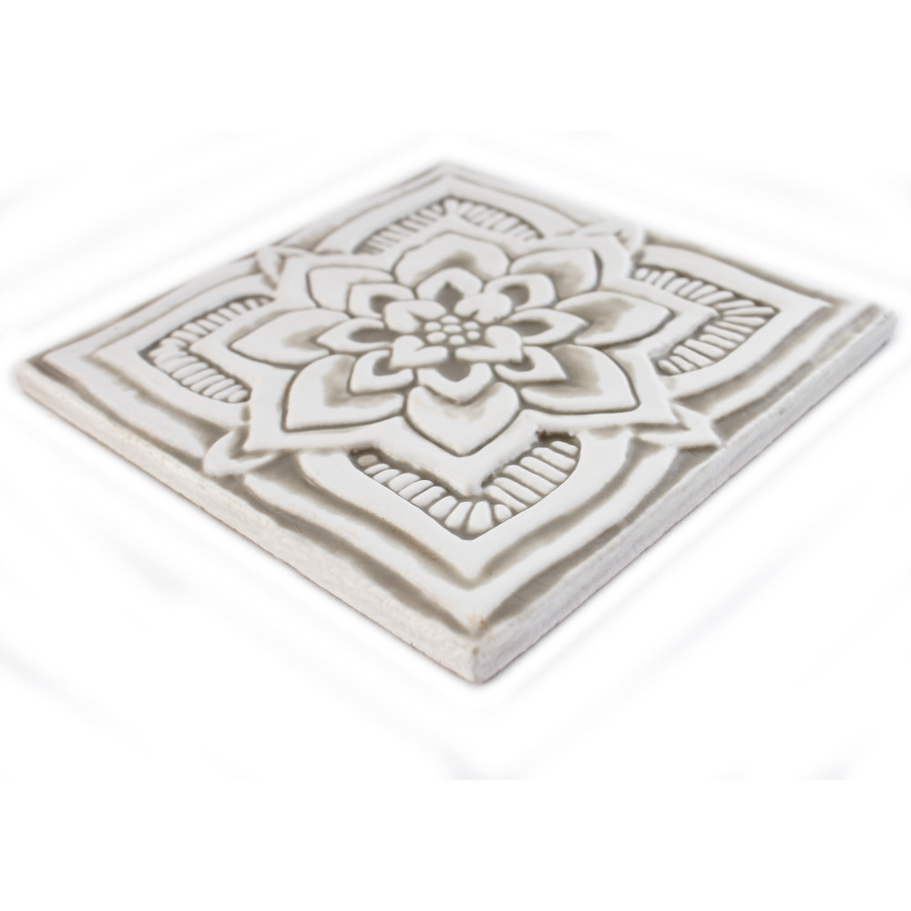 Handmade tile for kitchens, bathrooms and outdoor wall art. Decorative tile handmade in Spain.