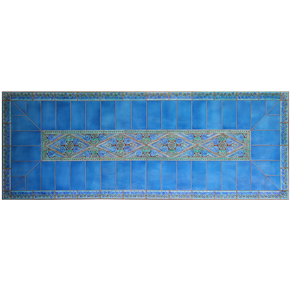 Handmade tile mosaic tabletop 12
