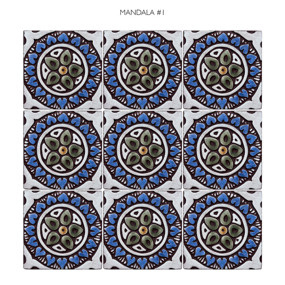 Spanish tile for kitchens, bathrooms and wall decor. Handmade in Spain