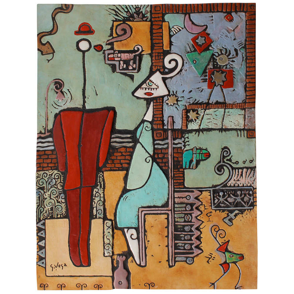 wall art made from ceramic - mosaic art - garden wall art - wall