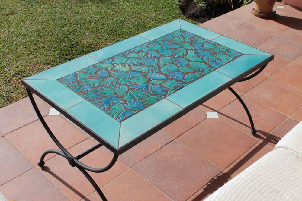 tiled coffee table