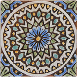 These handmade tiles make wonderful wall decor or outdoor wall art.  Decorative tile handmade in Spain.