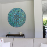 Our ceramic murals make unique wall art for your garden or patio walls. Our tiles are handmade in Spain.