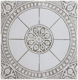 Large ceramic tile handmade in Spain. Decorative tile for kitchens, bathrooms or outdoor wall art.