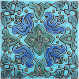 Spanish tile turquoise #1