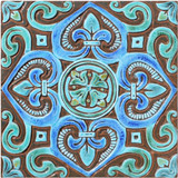 Spanish tile #5 Turquoise