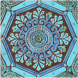 Spanish tile #13 Turquoise