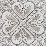 Spanish tile #16, Large beige and white handmade tile Spanish tile #16, Large beige and white handmade tile