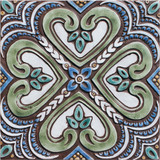 Large Spanish tile, Handmade ceramic tile by Gvega ceramica