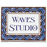 House sign Waves  (Matt Blue)