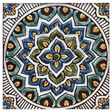 These handmade tiles make outdoor wall art.  Decorative tile handmade in Spain.