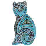 Cat ceramic wall art for kitchens, bathrooms and outdoor wall decor. Our handmade tiles make a beautiful wall art for your home or garden.