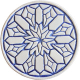 Moroccan circle wall art#2 blue