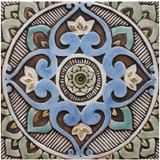 These handmade tiles make outdoor wall art.  Decorative tile handmade in Spain.