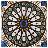 These handmade tiles make outdoor wall art.  Decorative tile handmade in Spain.