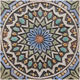 These handmade tiles make outdoor wall art.  Decorative tile handmade in Spain.