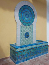 Moroccan fountain "making of" process