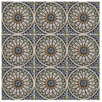 These handmade tiles make wonderful wall decor or outdoor wall art.  Decorative tile handmade in Spain.