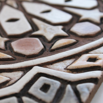 These handmade tiles make wonderful wall decor or outdoor wall art.  Decorative tile handmade in Spain.