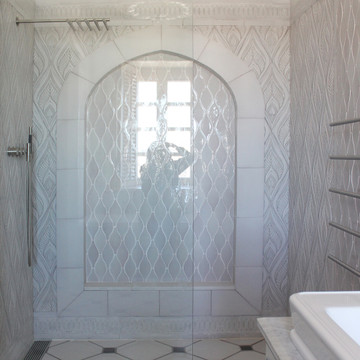 Handmade tiles diamond bathroom #3