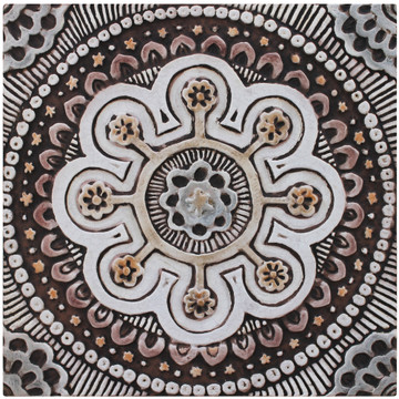 These decorative tiles make wonderful wall hangings and outdoor wall art.  These handmade Spanish tiles are carved in relief and glazed in matt brown and finished in aged effect.