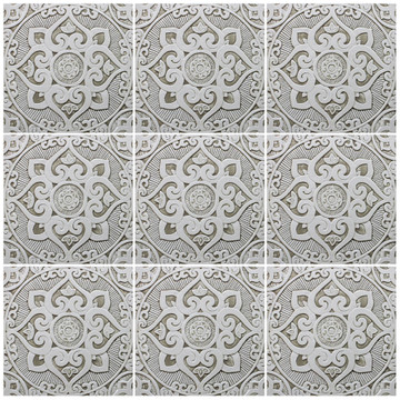 Large ceramic tile handmade in Spain. Decorative tile for kitchens, bathrooms or outdoor wall art.