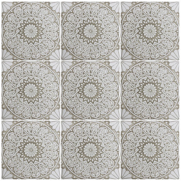 Large ceramic tile handmade in Spain. Decorative tile for kitchens, bathrooms or outdoor wall art.