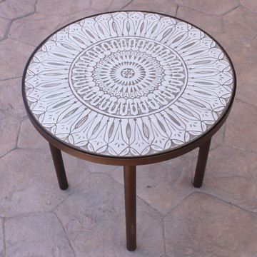 Handmade tile mosaic tabletop 4