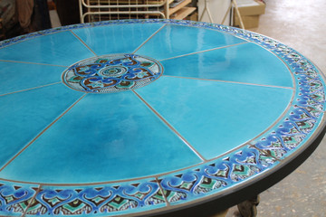 Handmade tile mosaic tabletop 8