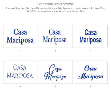 House sign made from ceramic. Address plaque hand painted with custom text. Handmade Spanish tile for house entrance.