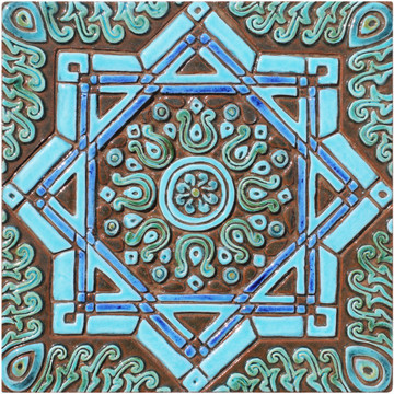 Spanish tile #9 Turquoise