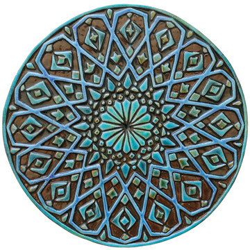 These circular handmade tiles make unique wall hangings for kitchens, bathrooms or outdoor wall art. Our turquoise decorative tiles can also be combined with our many other circular tiles to make larger wall art installations.