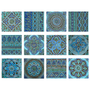 Large turquoise tiles - Spanish tiles