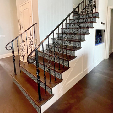 Handmade tile turquoise for kitchens bathrooms and outdoor wall art