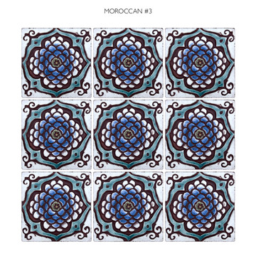 Moroccan tile for kitchens, bathrooms and wall decor. Handmade in Spain