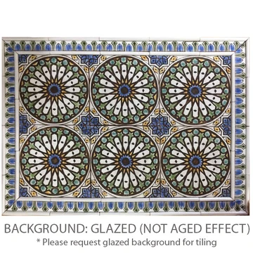 These handmade tiles make outdoor wall art.  Decorative tile handmade in Spain.