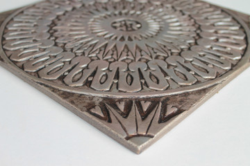 Handmade Tile silver Moroccan #3 [30cm/11.8"]