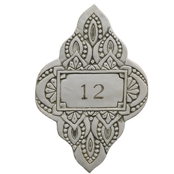 House number plaque, front plaque, adress Sign