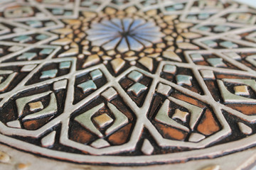 These handmade tiles make outdoor wall art.  Decorative tile handmade in Spain.