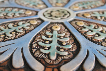 These handmade tiles make outdoor wall art.  Decorative tile handmade in Spain.